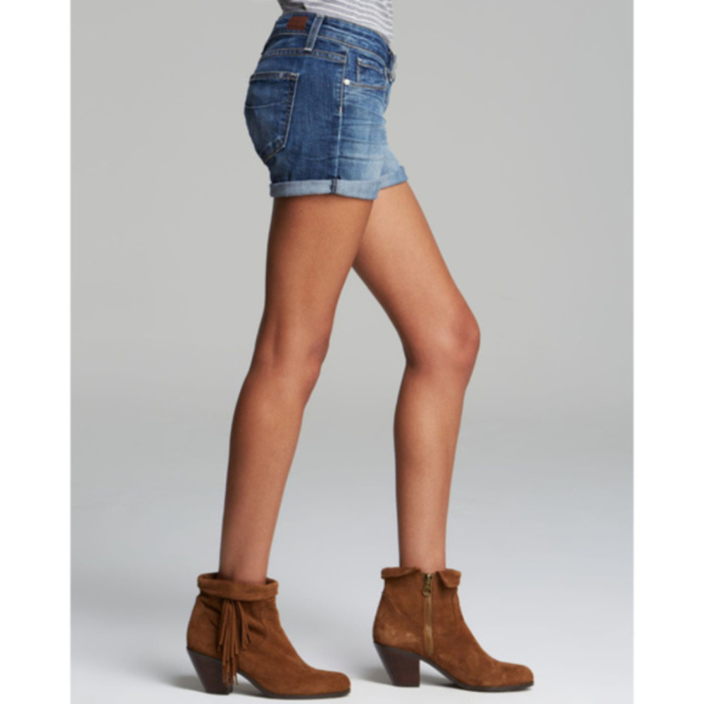 Paige Jimmy Jimmy Distressed Roll up Shorts